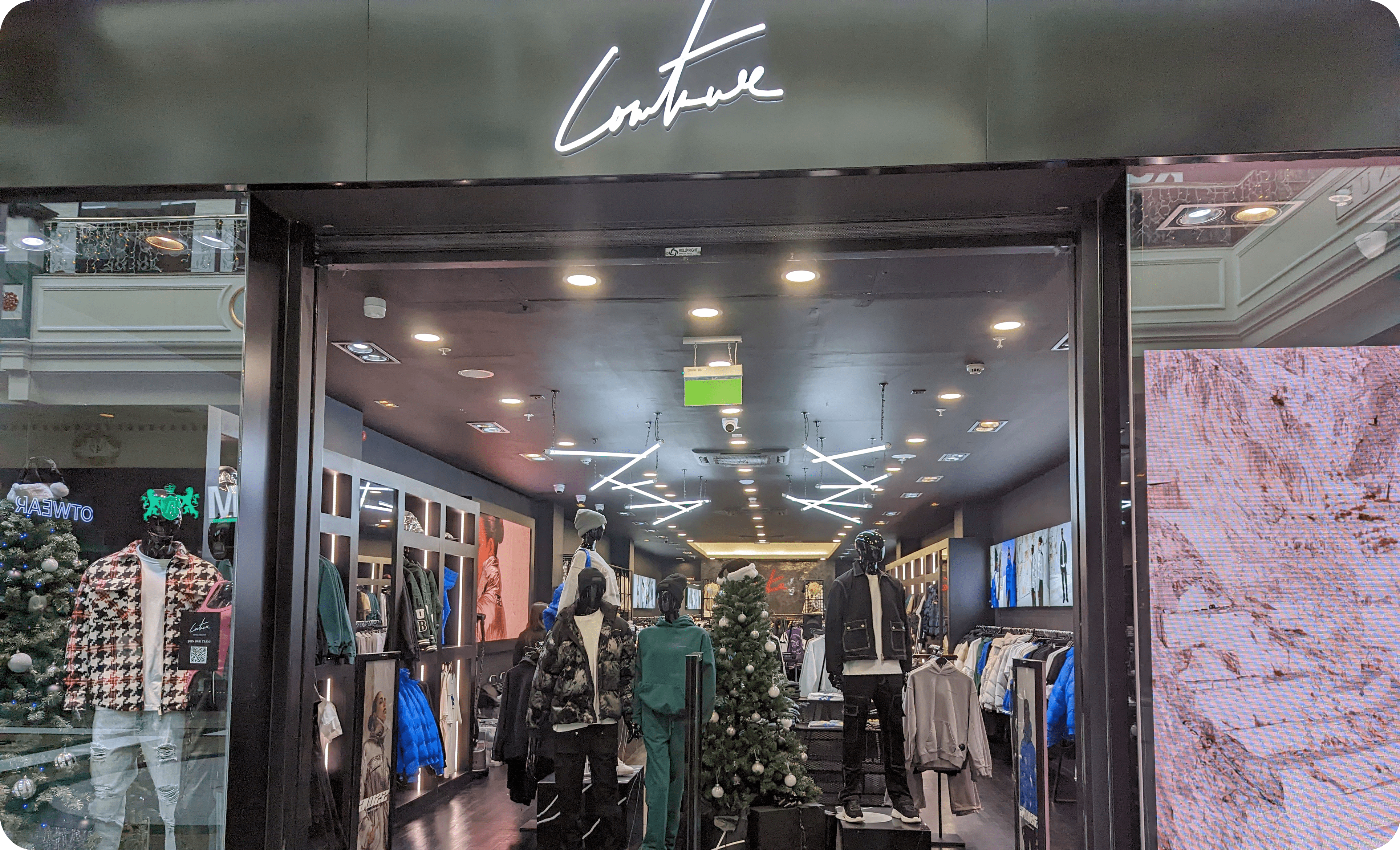 Couture Club Clothing Shop front in a shopping mall