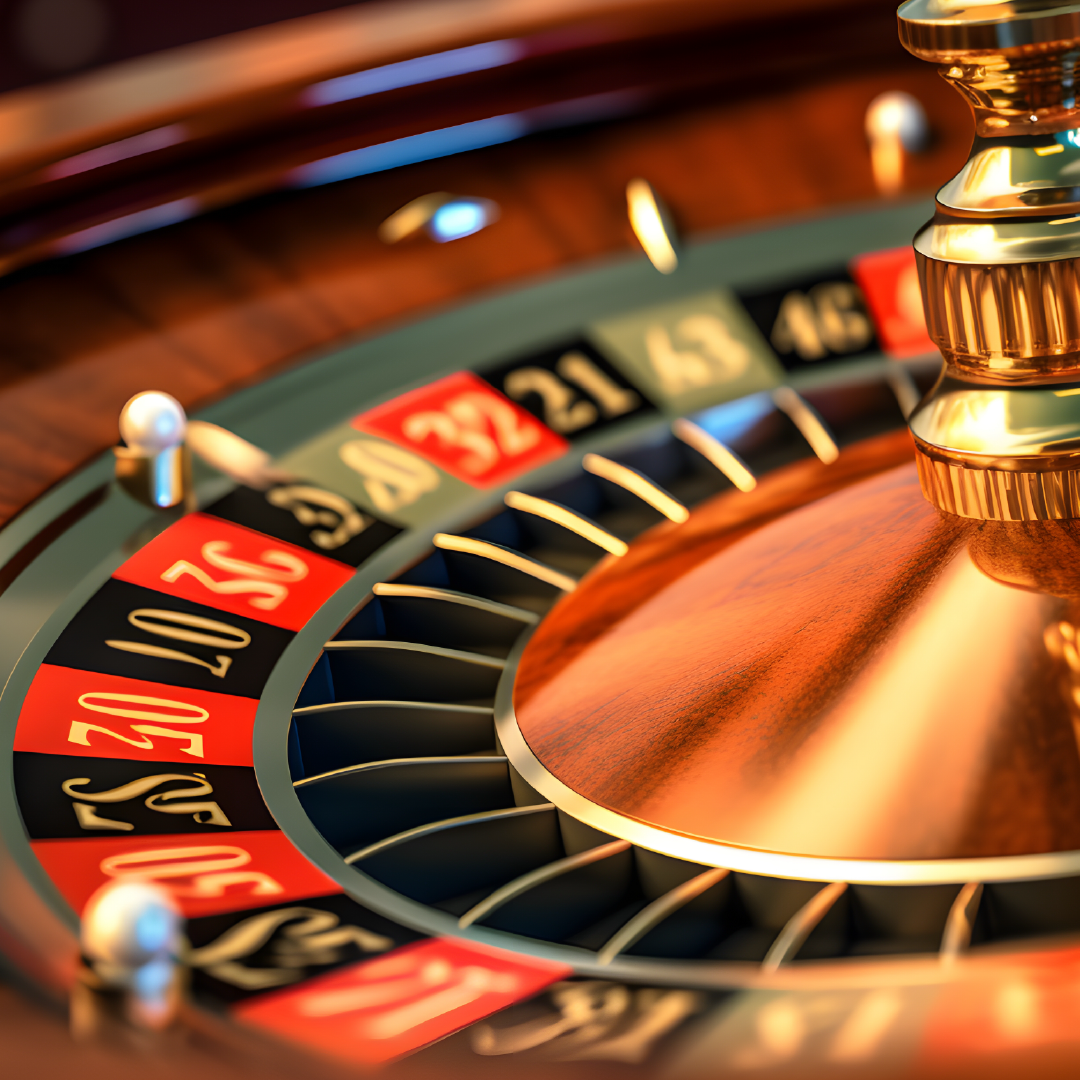 A busy roulette table