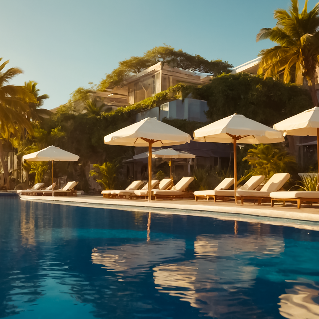 A picture of a luxury hotel resort